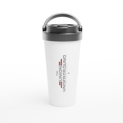 The Union Underground White 15oz Stainless Steel Travel Mug