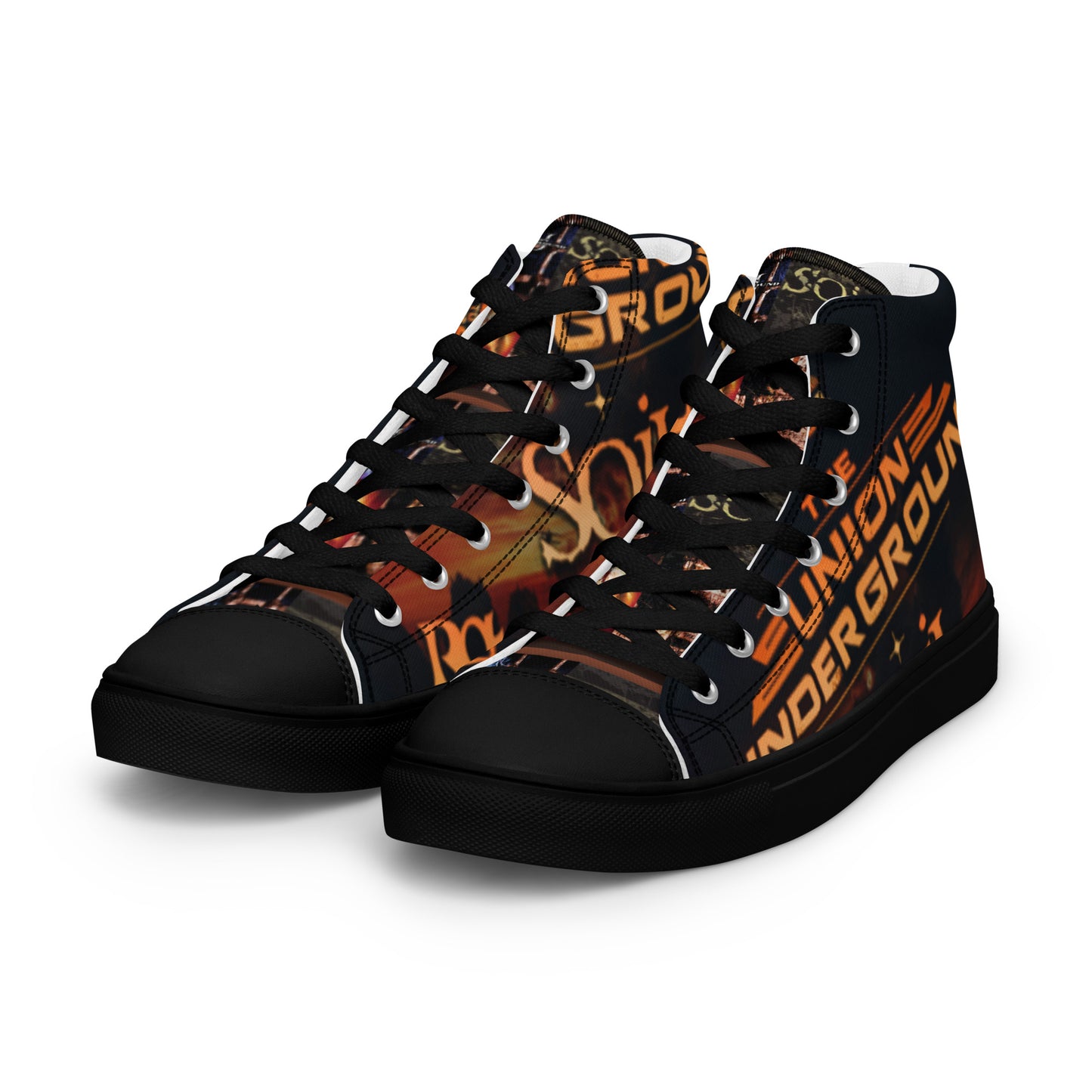 The Union Underground Back to the 2000's High top canvas shoes